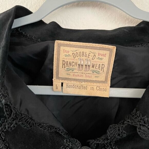 Doubled D ranch leather patch work jacket - Picture 4 of 6